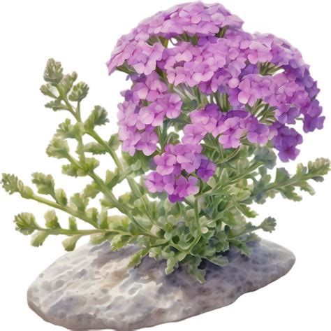 Close-up of a blooming desert sand verbena flower. AI-Generated. 44807902 PNG