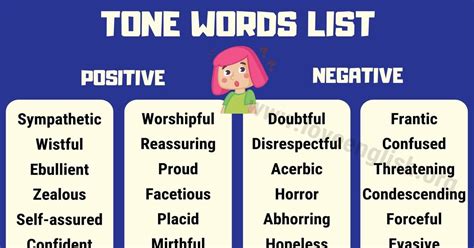 Tone Words: 160 Useful Words to Describe Tone (with Examples) - Love English