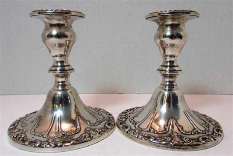 GORHAM STERLING SILVER CANDLE STICK HOLDERS 749