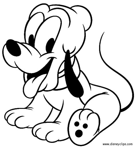 Pluto The Dog Coloring Pages