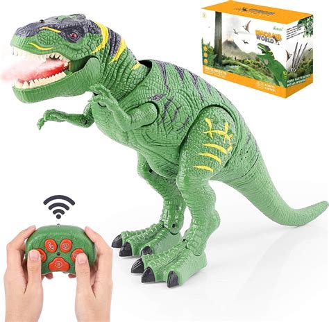 BAZOVE Dinosaur Toys for Kids 3-5 Year Old Boys Girls- LED Light Up Walking and Roaring ...