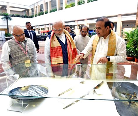 Prime Minister Narendra Modi visits an exhibition