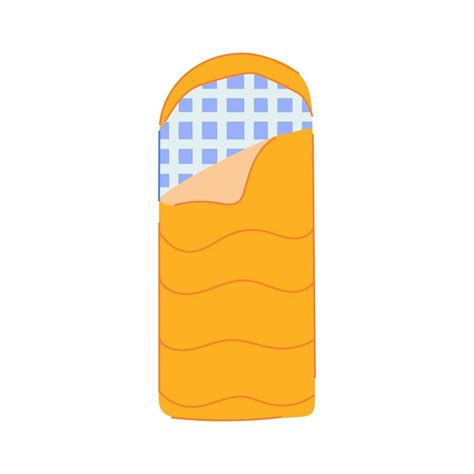 comfortable sleeping bag cartoon vector illustration 21754775 Vector Art at Vecteezy