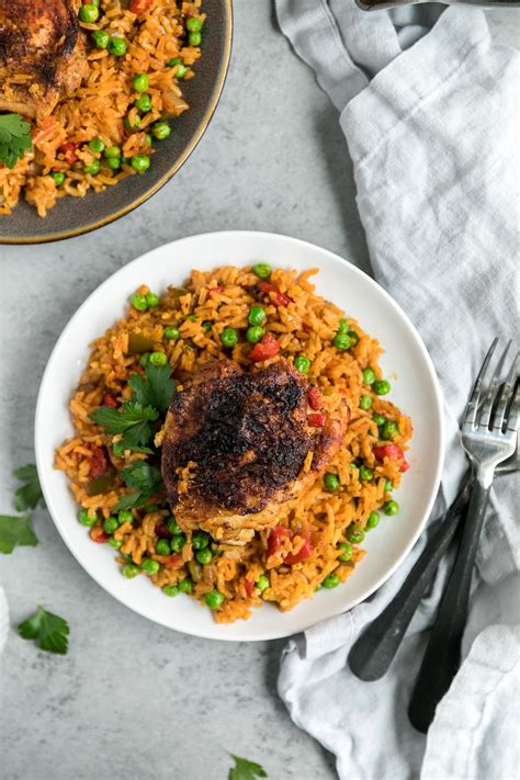 One Pan Spanish Chicken and Rice