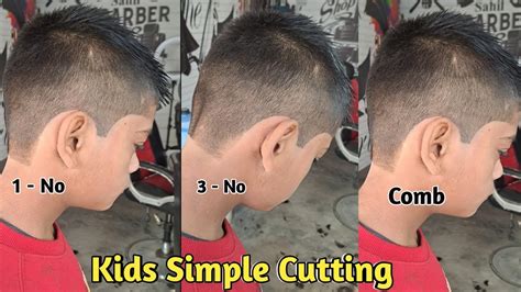 kids simple hair cutting ~ Step by Step Tutorial/ school boy hair cut ...