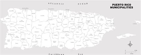 Mapa De Puerto Rico Y Sus Pueblos Para Imprimir - Printable Online