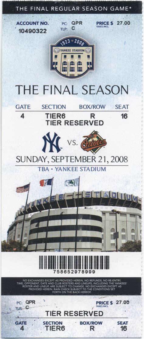 Last Game at Yankee Stadium: Baltimore Orioles vs. New York Yankees ...