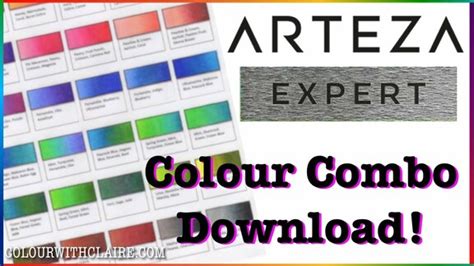 ARTEZA COLORED PENCIL COMBINATIONS! | Free Download | Arteza, Colored ...