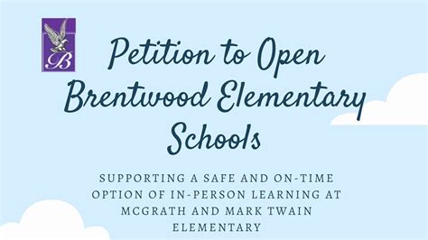 Petition · Open Brentwood Elementary Schools - Brentwood, United States · Change.org