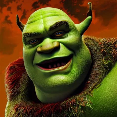 Beautiful ultra detailed concept art painting of Shrek | Stable Diffusion