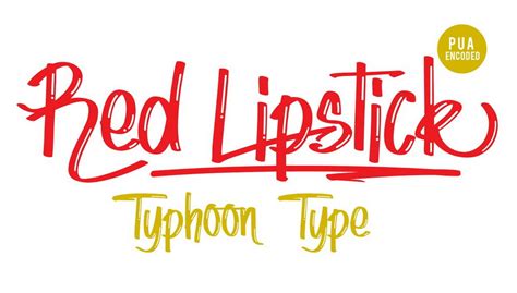 Red Lipstick Font › Fontesk