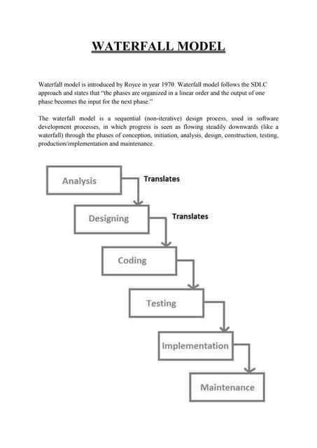 Comparison between waterfall model and spiral model