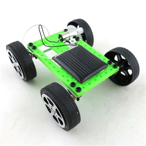 Mini Solar Energy Car Toy DIY Science and Technology Making Assembled Educational Toys Fun Model ...