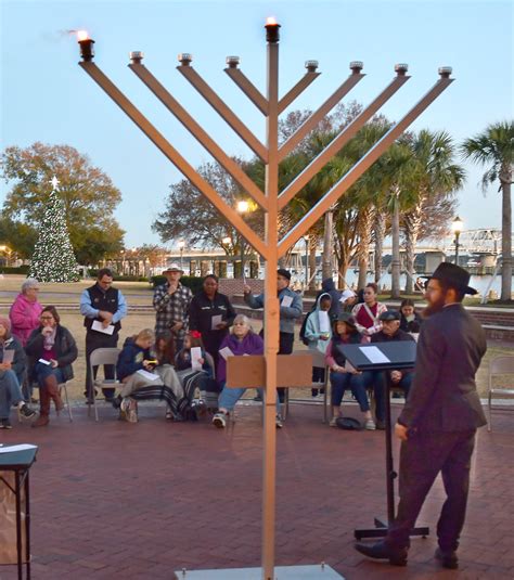 Lighting of the menorah – The Island News – Beaufort, SC