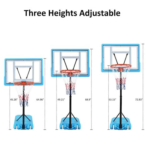 Portable Swimming Pool Basketball Hoop, 45"-53" Height Adjustable - On Sale - Bed Bath & Beyond ...