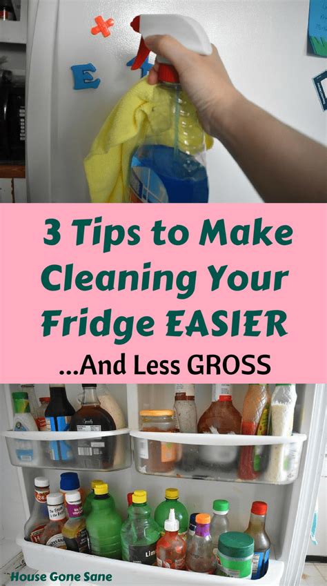 3 Tips to Make Cleaning Your Fridge Easier - House Gone Sane