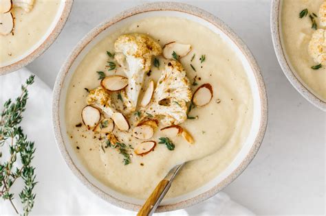 Roasted Cauliflower Soup - Downshiftology