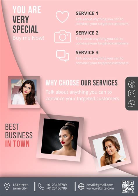 Flyer Template Flyer Design Canva Template Multipurpose - Etsy