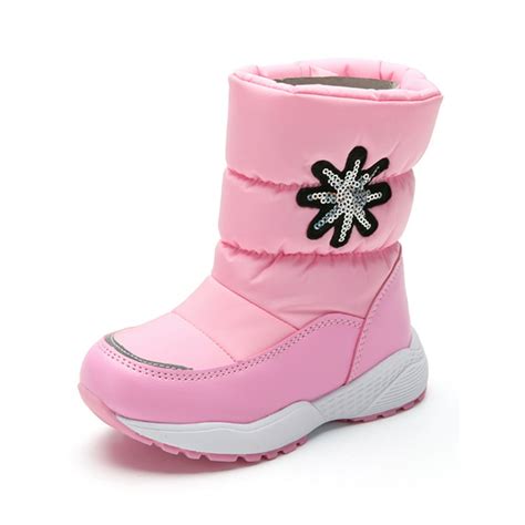 Own Shoe - Kid's Girls Sequin Cold Weather Snow Boots Side Zipper Fur ...