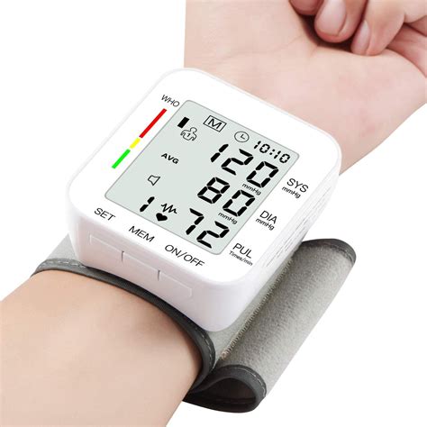 MMIZOO Adjustable Wrist Cuff & LCD Display Blood Pressure Monitor