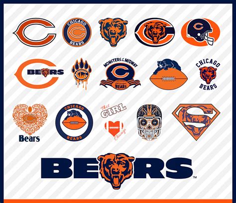 Chicago Bears Logo, Chicago Bears Svg Cut Files, Layered Svg | Inspire Uplift