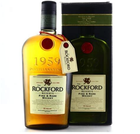 ROCKFORD RESERVE FINE AND RARE WHISKY – Glens and Tonics