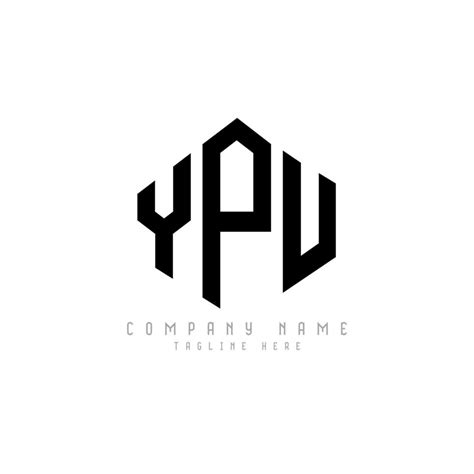 YPU letter logo design with polygon shape. YPU polygon and cube shape ...