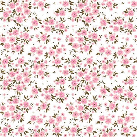 Pastel Pink Floral Pattern