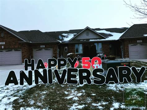 Happy Anniversary - Yard Greeting