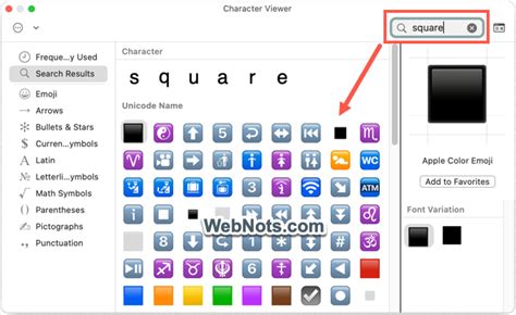 Alt Code Shortcuts for Square Symbols – WebNots