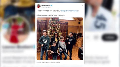 Rep. Lauren Boebert tweets photo of sons holding guns in front of ...