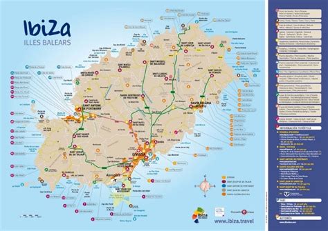 Map of Ibiza + Beaches. From Official Turism Site of Ibiza: http://ww…