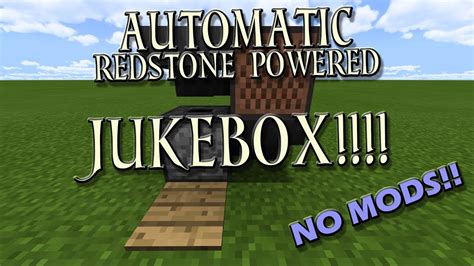 Minecraft: Automatic Redstone Jukebox Tutorial - NO MODS!! - Bedrock Edition - YouTube