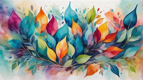 Background Watercolor Art Leaves Free Stock Photo - Public Domain Pictures