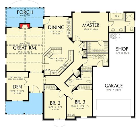 One Story Home Floor Plans - Image to u