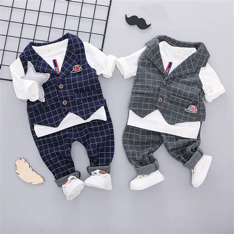 Newborn Baby Boy Clothes Set Birthday Christening Cloth Infant Baby Boys Formal Wedding Clothes ...