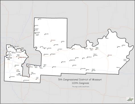 5th Congressional District – Draft Map | KC MAPPING & GIS