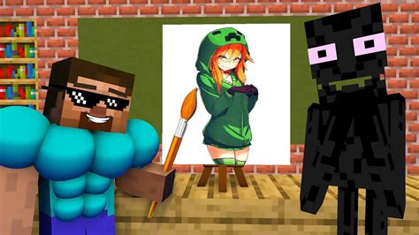 DRAWING CHALLENGE 7 - Minecraft Animation - YouTube