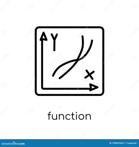 Function Icon. Trendy Modern Flat Linear Vector Function Icon on Stock ...