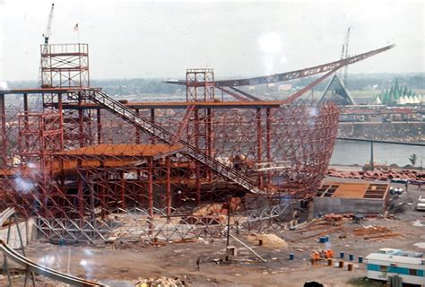 Expo 67 - Construction of the USA Pavilion