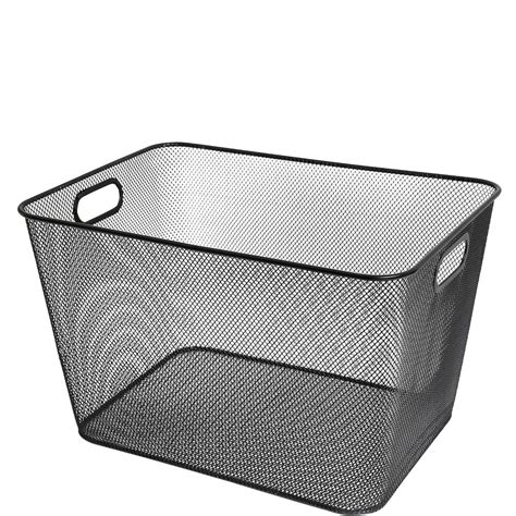 Ybm Home Wire Mesh Open Bin Shelf Storage Basket Kitchen Pantry ...