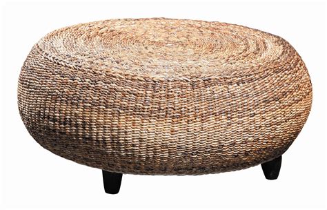 Round Wicker Ottoman | Foter