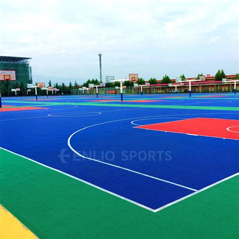 Enlio Pickleball Court Plastic Flooring Portable Anti-slip Sports Tiles ...