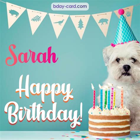 Birthday images for Sarah 💐 — Free happy bday pictures and photos | BDay-card.com