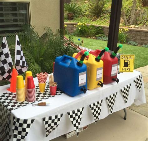 Race Car Birthday Party Ideas | Photo 28 of 37 | Race car birthday party, Cars theme birthday ...