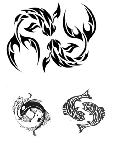 Pisces Tribal Tattoo Designs