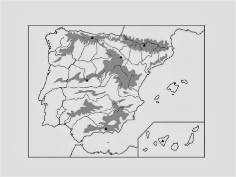 Tenerifitocandelariero: Mapa mudo físico de la Península Ibérica...