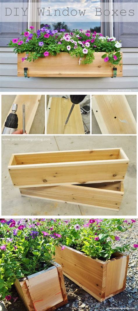 25 Creative Window Boxes | Window box flowers, Diy flower boxes, Wooden flower boxes