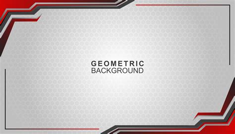 Red, white and black colors futuristic geometric style background ...