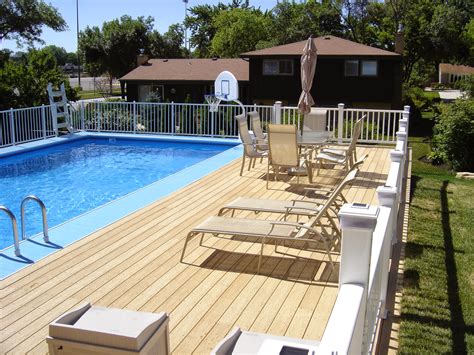 The How To Choose Above Ground Pool Decks Wooden photo